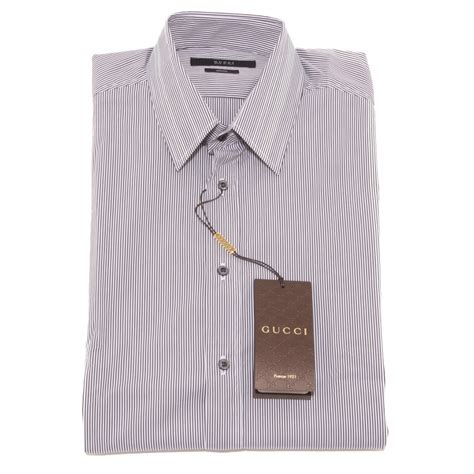 camicia gucci blu e rossa a strisce|Camicie GUCCI da Uomo .